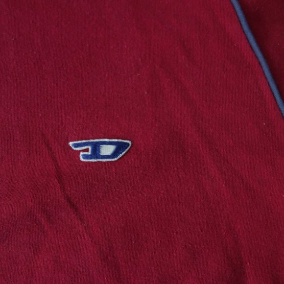 Diesel Maroon Long Sleeve 100% Cotton Made in Italy Shirt Size M - Picture 4 of 12